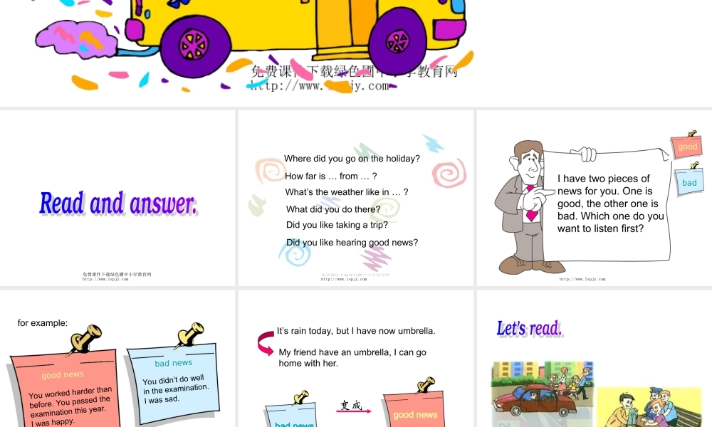 人教PEP版小学六年级下册英语Recycle 1 Let’s Take a Trip课件PPT.ppt