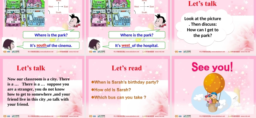 人教PEP版英语六上《unit 2 where is the science museum》PPT课件之一[www.edudown.net].ppt