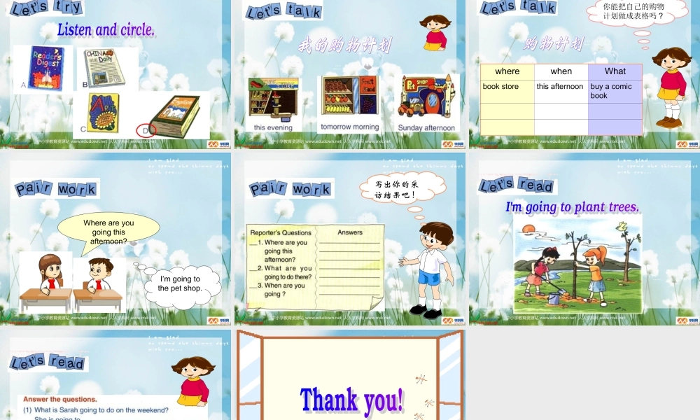 人教PEP版英语六上《unit 3 what are you going to do》PPT课件之四[www.edudown.net].ppt