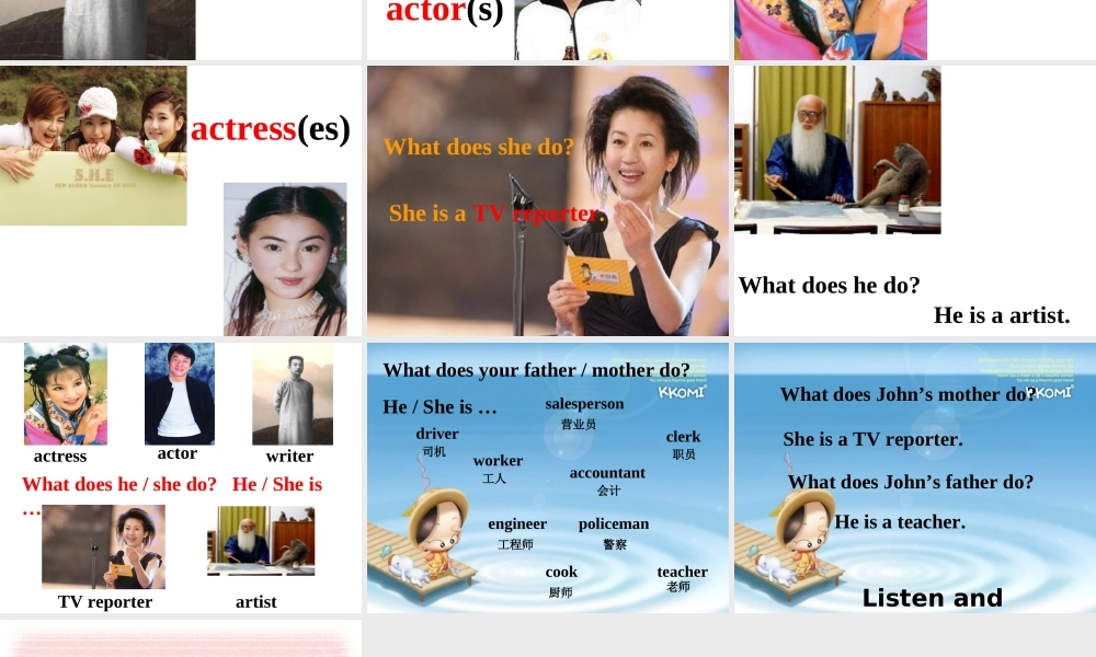 人教PEP版英语六上《unit 5 what does she do》PPT课件之八[www.edudown.net].ppt