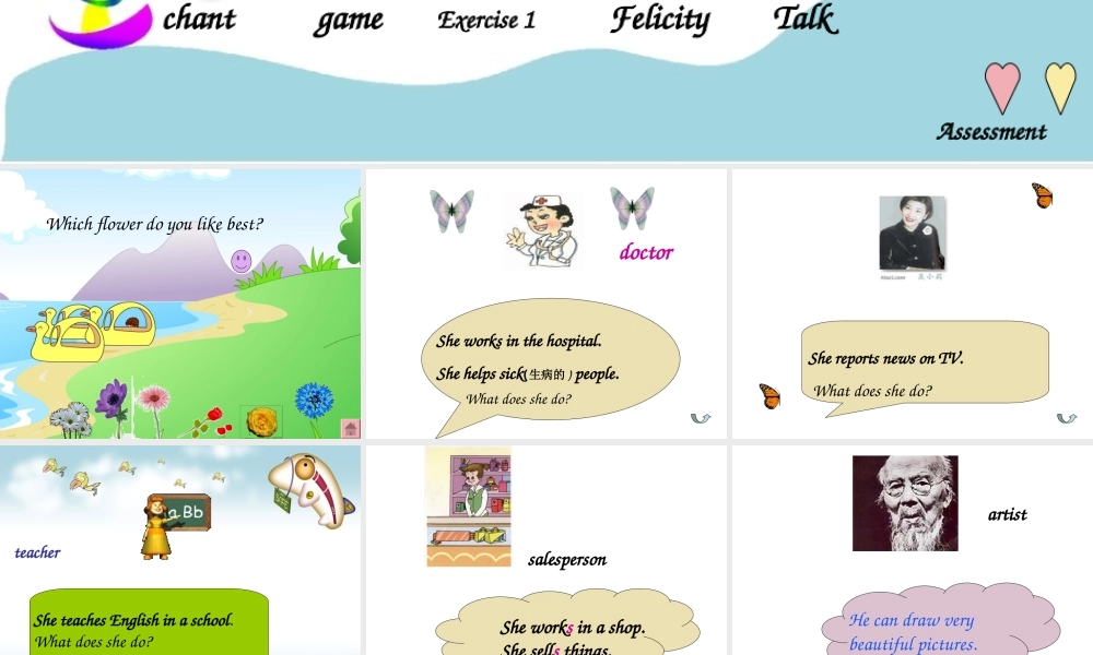 人教PEP版英语六上《unit 5 what does she do》PPT课件之六[www.edudown.net].ppt