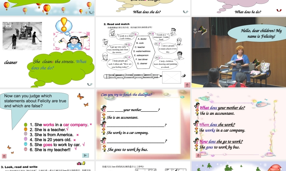 人教PEP版英语六上《unit 5 what does she do》PPT课件之六[www.edudown.net].ppt