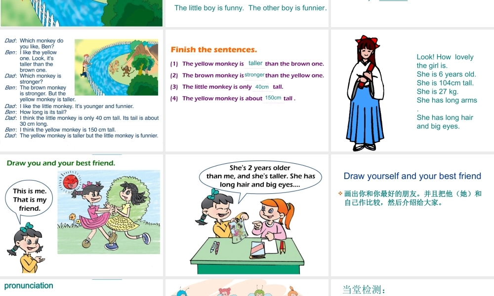 人教PEP版英语六下《Unit 1 How TallAreyou 》 第三课时PPT课件[www.edudown.net].ppt