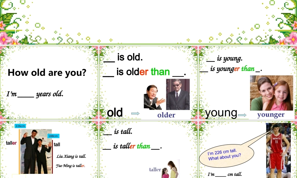 人教PEP版英语六下《Unit 1 How TallAreyou 》A Let’s learn PPT课件[www.edudown.net].ppt