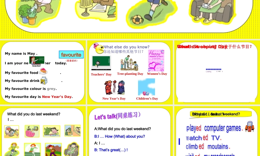 人教PEP版英语六下《unit 3 last weekend》PPT课件之十[www.edudown.net].ppt