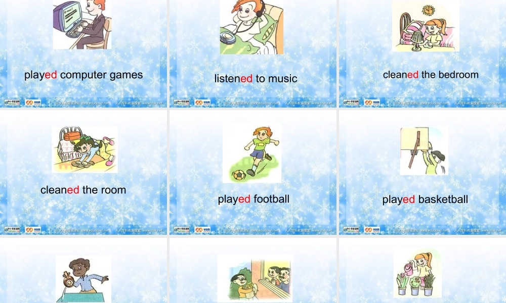 人教PEP版英语六下《unit 3 last weekend》PPT课件之七[www.edudown.net].ppt