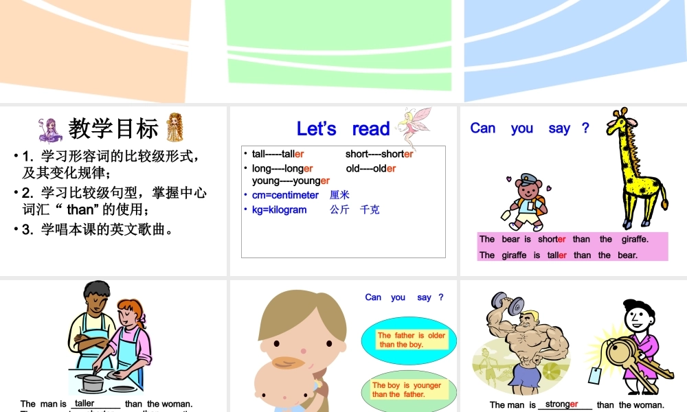 人教PEP版英语六下《Unit 1 How TallAreyou 》PPT课件之二[www.edudown.net].ppt