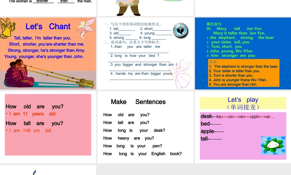 人教PEP版英语六下《Unit 1 How TallAreyou 》PPT课件之二[www.edudown.net].ppt