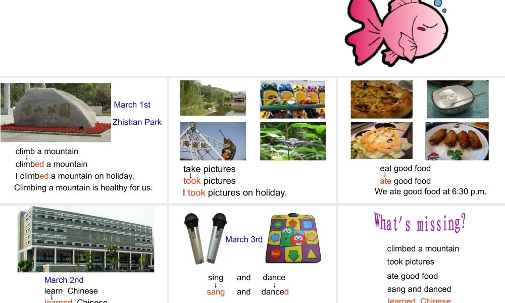 人教PEP版英语六下《unit 4 my holiday》 PPT课件之六[www.edudown.net].ppt