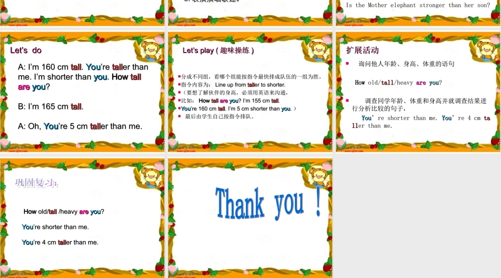 人教PEP版英语六下《Unit 1 How TallAreyou 》PPT课件之九[www.edudown.net].ppt