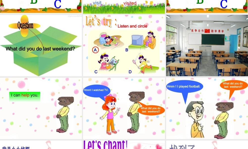 人教PEP版英语六下《unit 3 last weekend》PPT课件之九[www.edudown.net].ppt