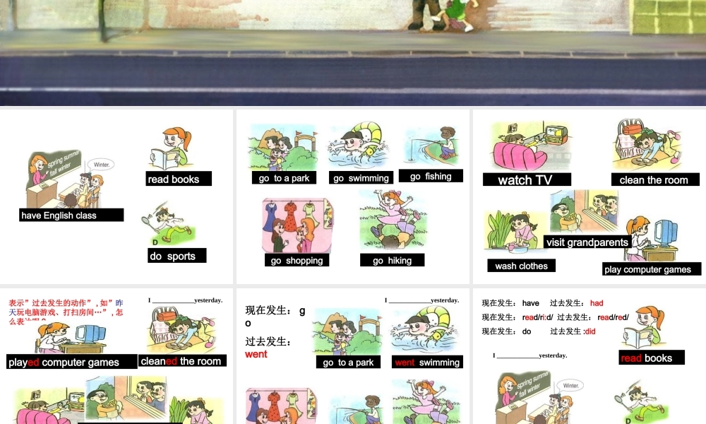 人教PEP版英语六下《unit 3 last weekend》PPT课件之八[www.edudown.net].ppt