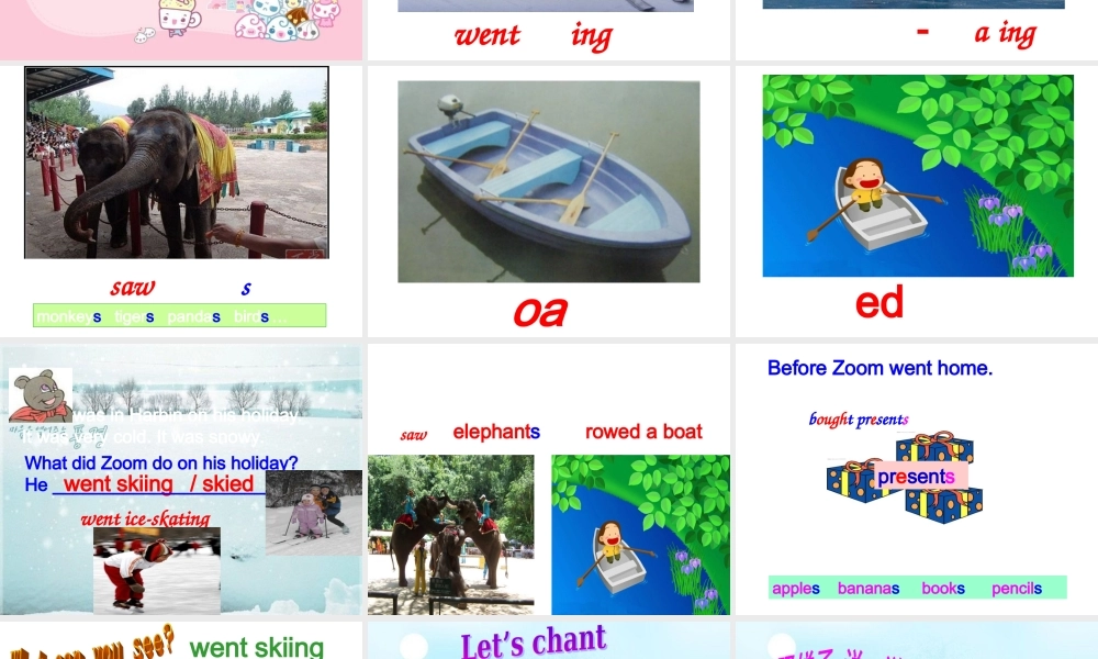 人教PEP版英语六下《unit 4 my holiday》B Let’s learn PPT课件[www.edudown.net].ppt