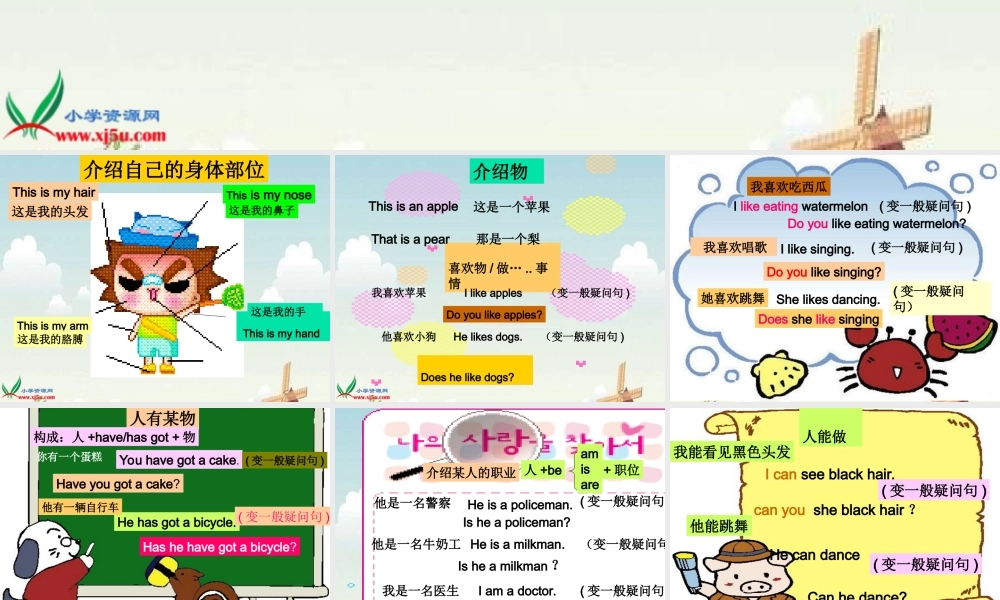 人教PEP版英语六下《期末复习 一般疑问句》PPT课件[www.edudown.net].ppt