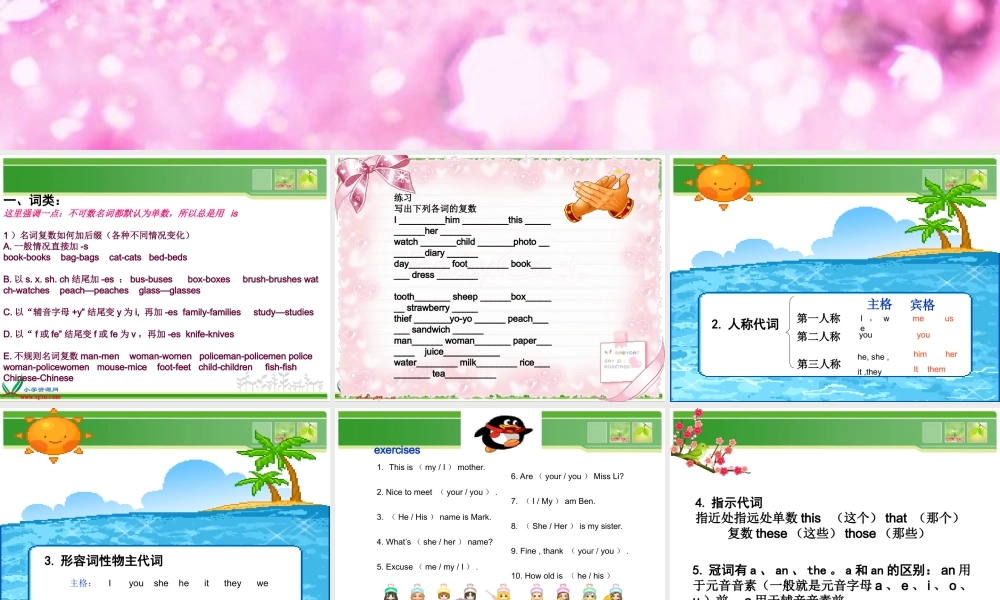 人教PEP版英语六下《小升初语法总复习》PPT课件[www.edudown.net].ppt