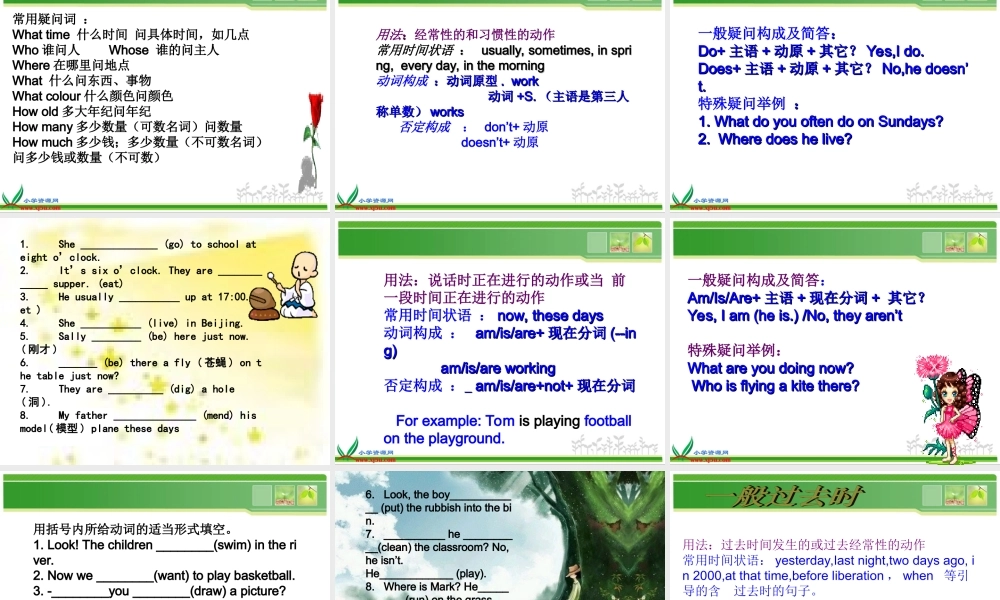 人教PEP版英语六下《小升初语法总复习》PPT课件[www.edudown.net].ppt