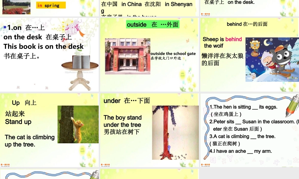 人教PEP版英语六下《期末总复习》介词PPT课件.ppt