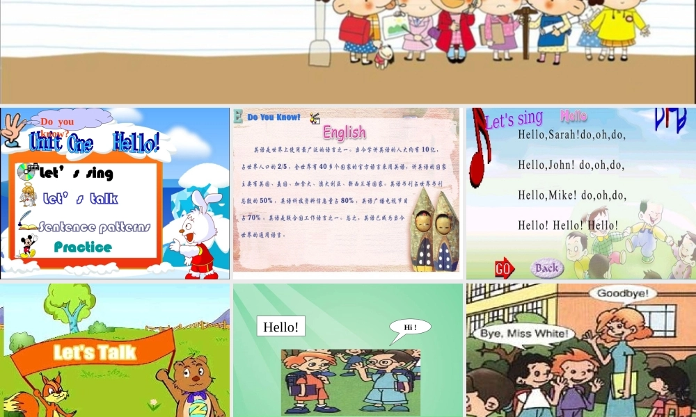 人教PEP版英语三上《Unit 1 Hello》 PPT课件之一[www.edudown.net].ppt