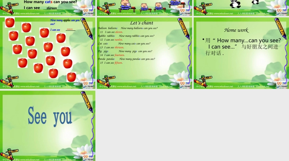 人教PEP版英语三下《Unit 3 How Many？》PPT课件之八[www.edudown.net].ppt