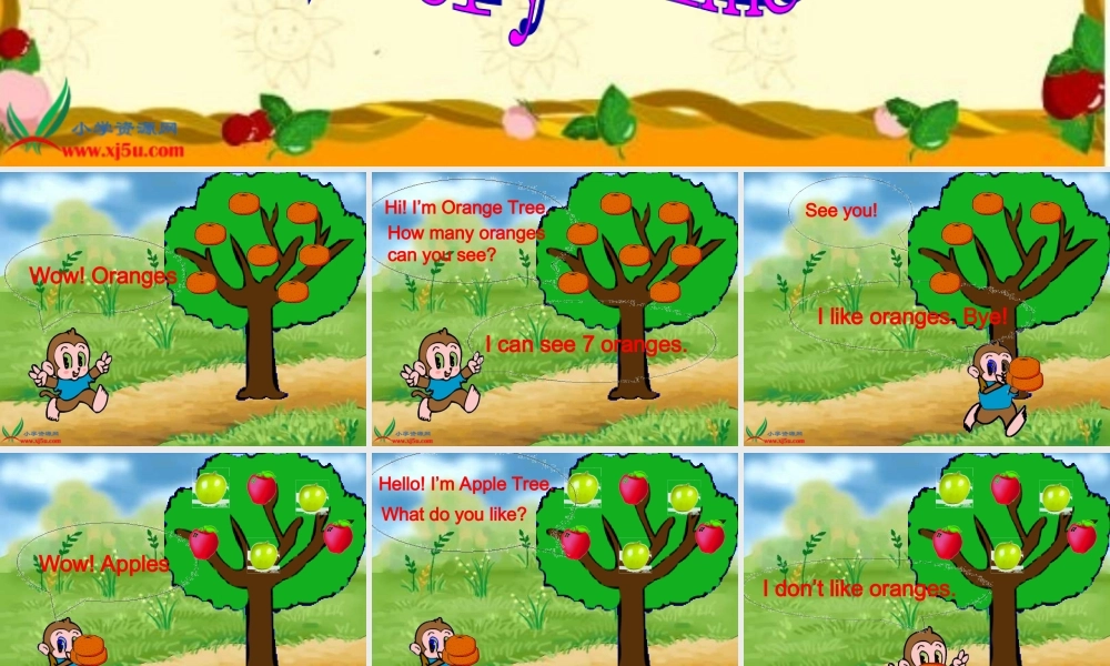 人教PEP版英语三下《Unit 4 Do you like pears》 Story Time PPT课件[www.edudown.net].ppt