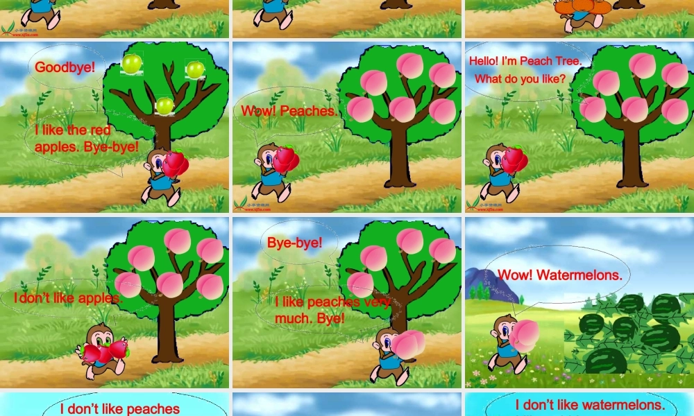 人教PEP版英语三下《Unit 4 Do you like pears》 Story Time PPT课件[www.edudown.net].ppt