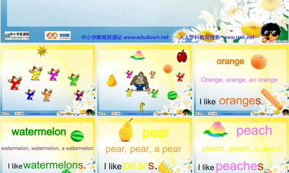 人教PEP版英语三下《Unit 4 Do you like pears》PPT课件之九[www.edudown.net].ppt