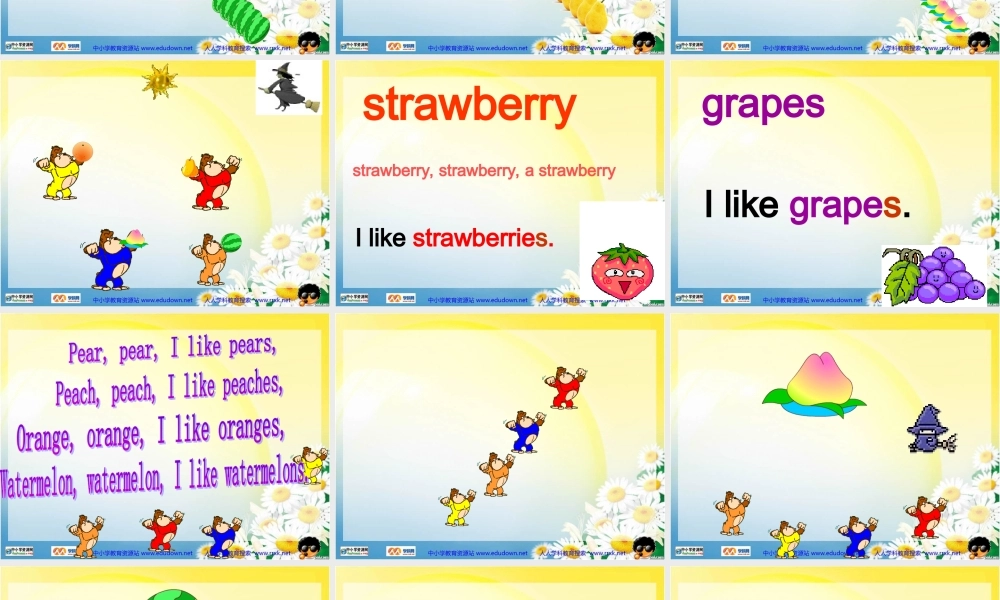 人教PEP版英语三下《Unit 4 Do you like pears》PPT课件之九[www.edudown.net].ppt