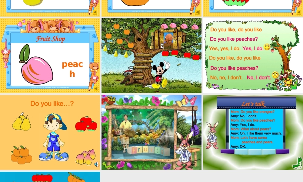 人教PEP版英语三下《Unit 4 Do you like pears》ALet’s talk PPT课件[www.edudown.net].ppt