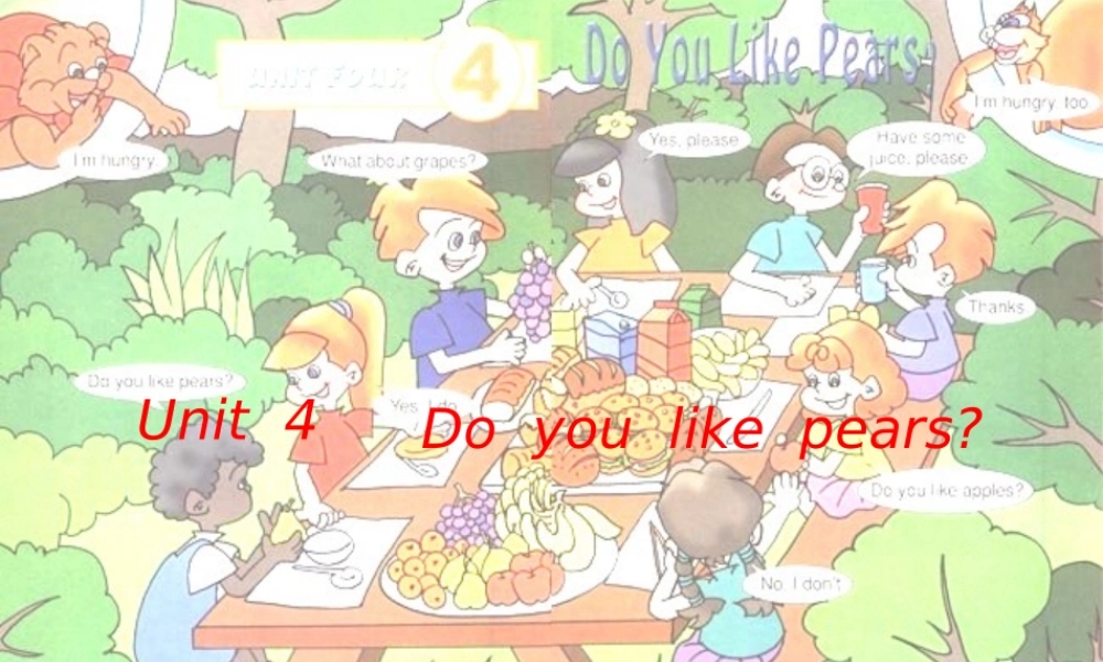 人教PEP版英语三下《Unit 4 Do you like pears》PPT课件之四[www.edudown.net].ppt