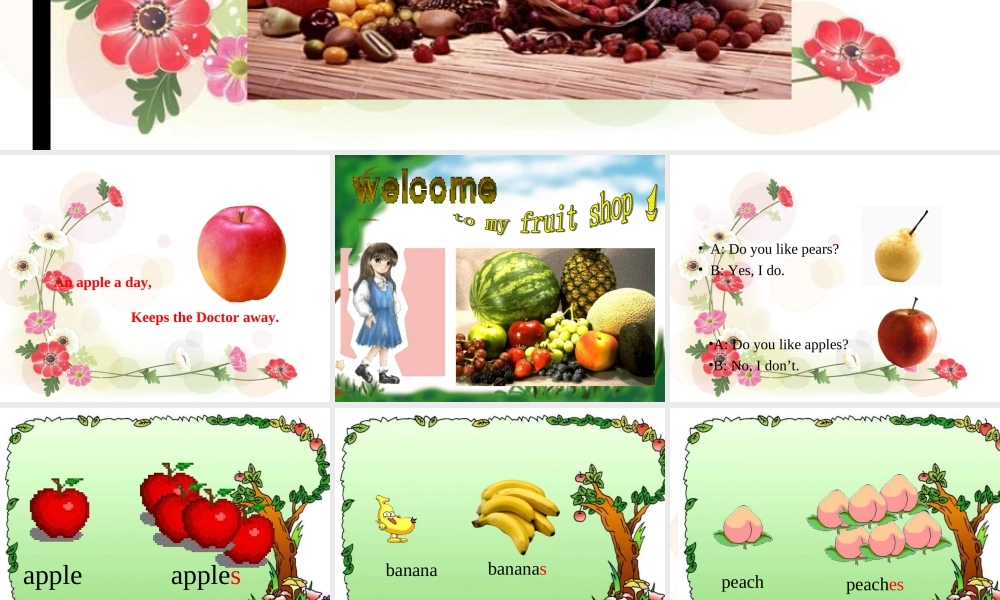 人教PEP版英语三下《Unit 4 Do you like pears》PPT课件之五[www.edudown.net].ppt