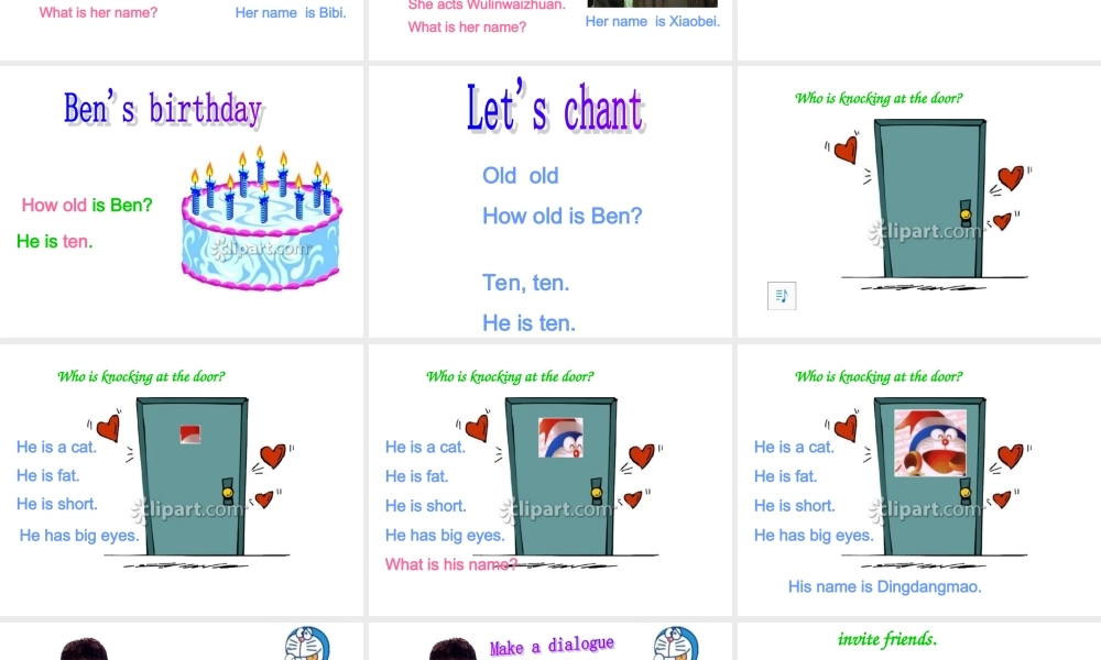 人教PEP版英语四上《Unit 3 My Friends 》 look and say PPT课件[www.edudown.net].ppt