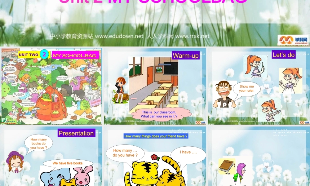 人教PEP版英语四上《Unit 2 My Schoolbag》PPT课件之三[www.edudown.net].ppt
