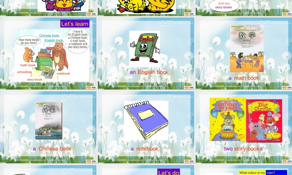 人教PEP版英语四上《Unit 2 My Schoolbag》PPT课件之三[www.edudown.net].ppt