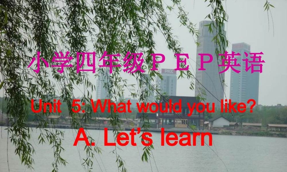人教PEP版英语四上《Unit 5 What Would you like》Let’s learn PPT课件[www.edudown.net].ppt