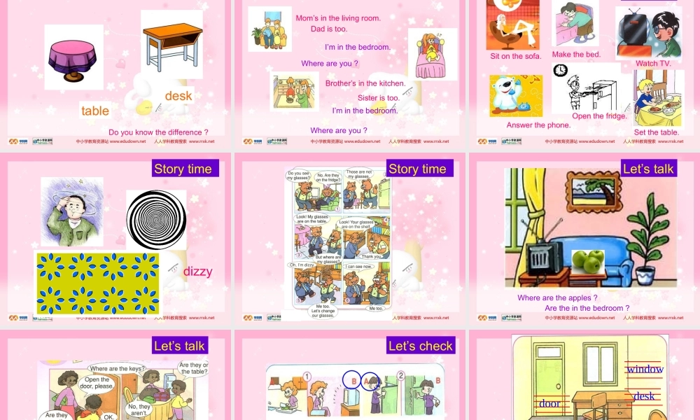 人教PEP版英语四上《Unit 4 My Home 》PPT课件之四[www.edudown.net].ppt