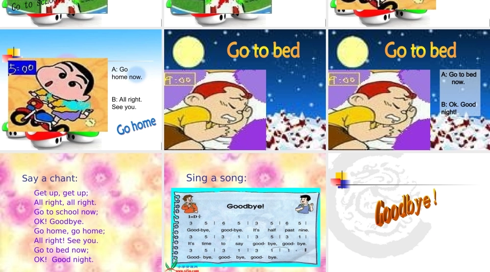 人教PEP版英语四下《Unit 2 What Time Is It》PPT课件之一[www.edudown.net].ppt