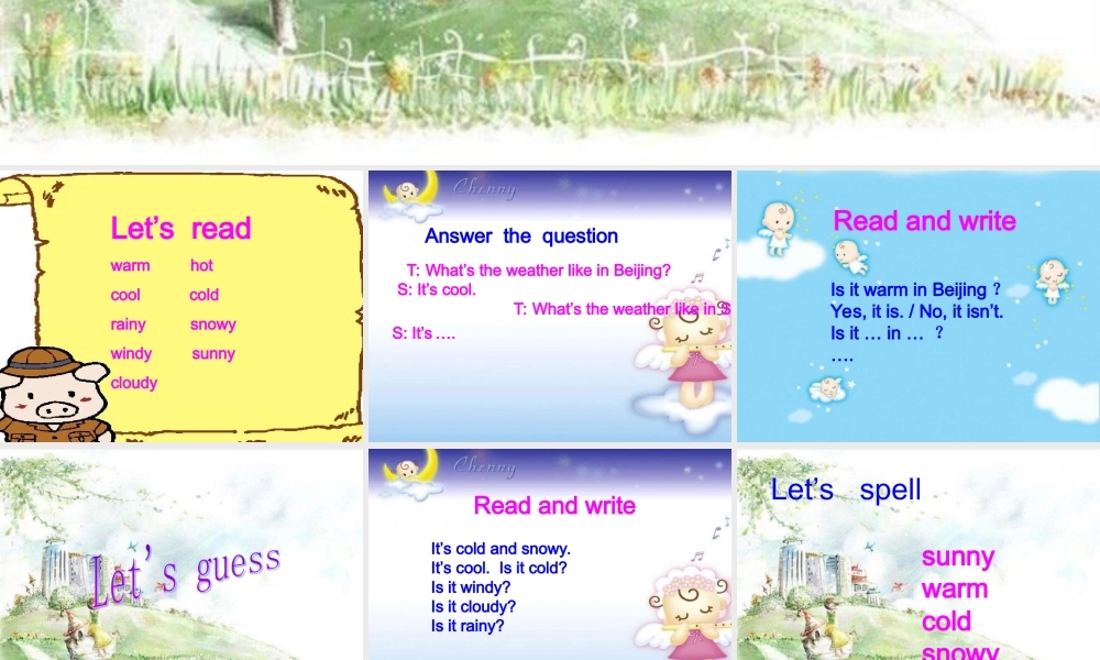 人教PEP版英语四下《unit 4 it’s warm today》(第六课时)PPT课件[www.edudown.net].ppt