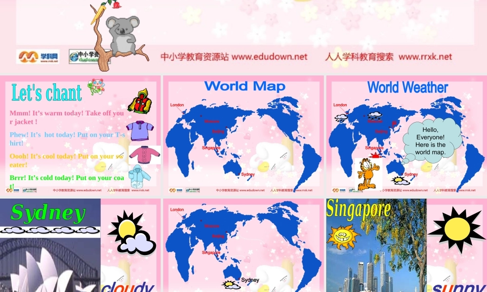 人教PEP版英语四下《unit 4 it’s warm today》 partB PPT课件[www.edudown.net].ppt