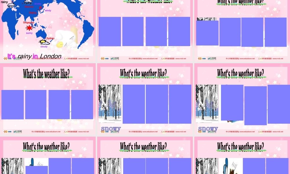 人教PEP版英语四下《unit 4 it’s warm today》 partB PPT课件[www.edudown.net].ppt