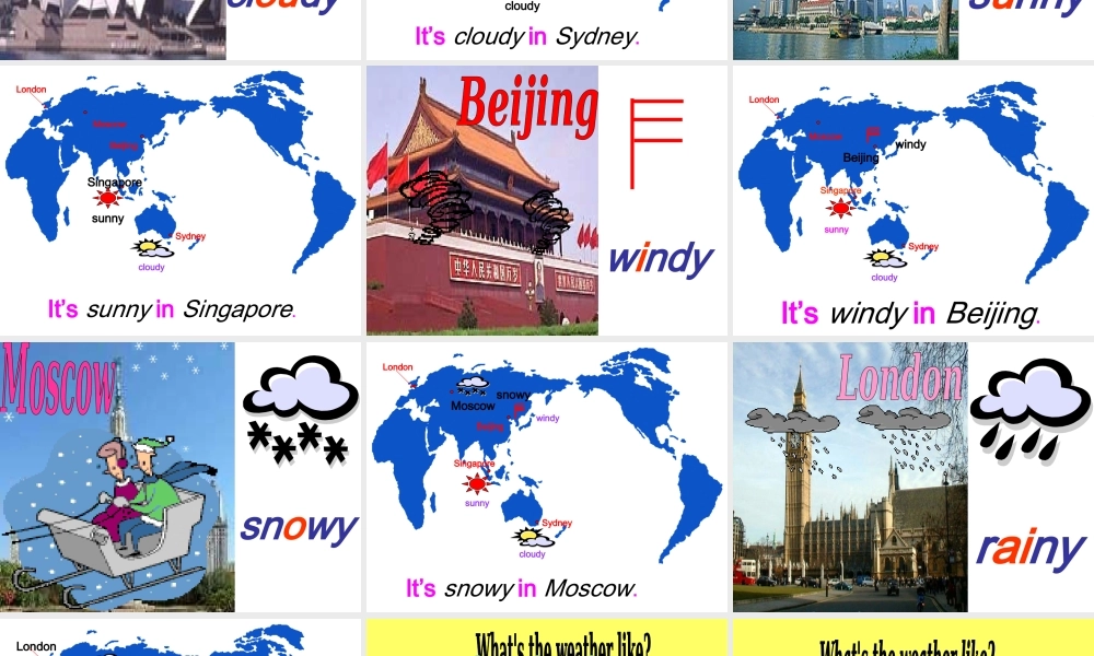 人教PEP版英语四下《unit 4 it’s warm today》PPT课件之五[www.edudown.net].ppt