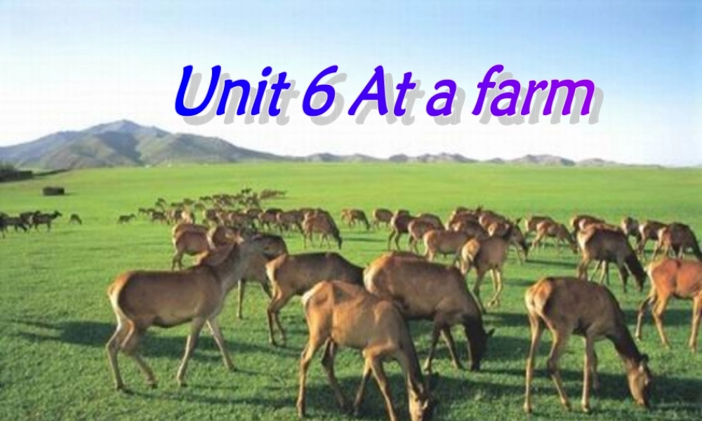 人教PEP版英语四下《Unit 6 At a farm》（第二课时）PPT课件[www.edudown.net].ppt