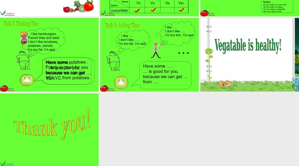 人教PEP版英语四下《Unit 6 At a farm》Green VegetablePPT课件[www.edudown.net].ppt