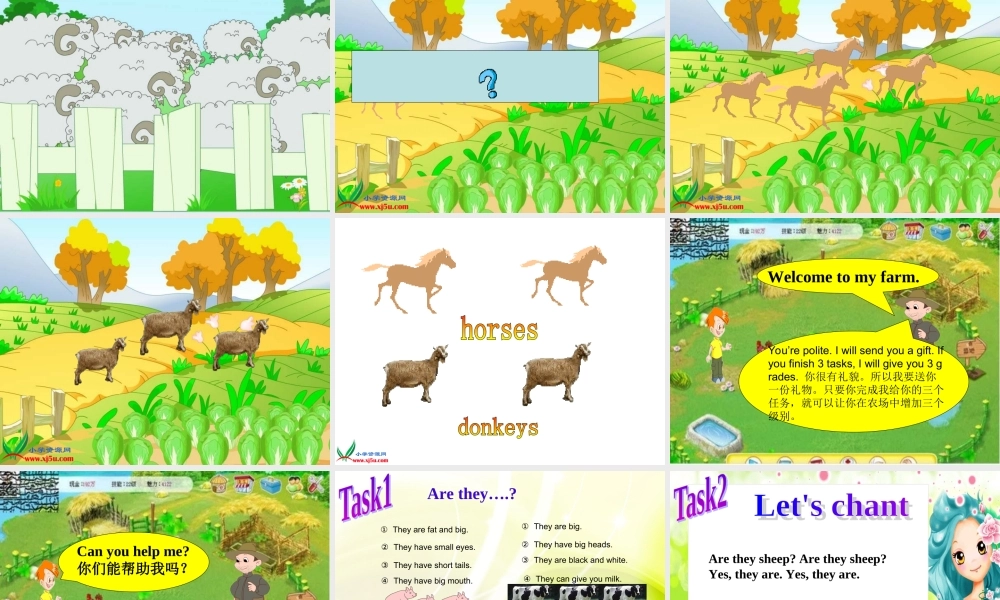 人教PEP版英语四下《Unit 6 At a farm》PPT课件之一[www.edudown.net].ppt