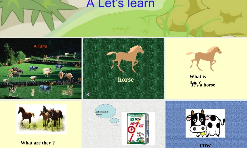 人教PEP版英语四下《Unit 6 At a farm》Part A PPT课件[www.edudown.net].ppt