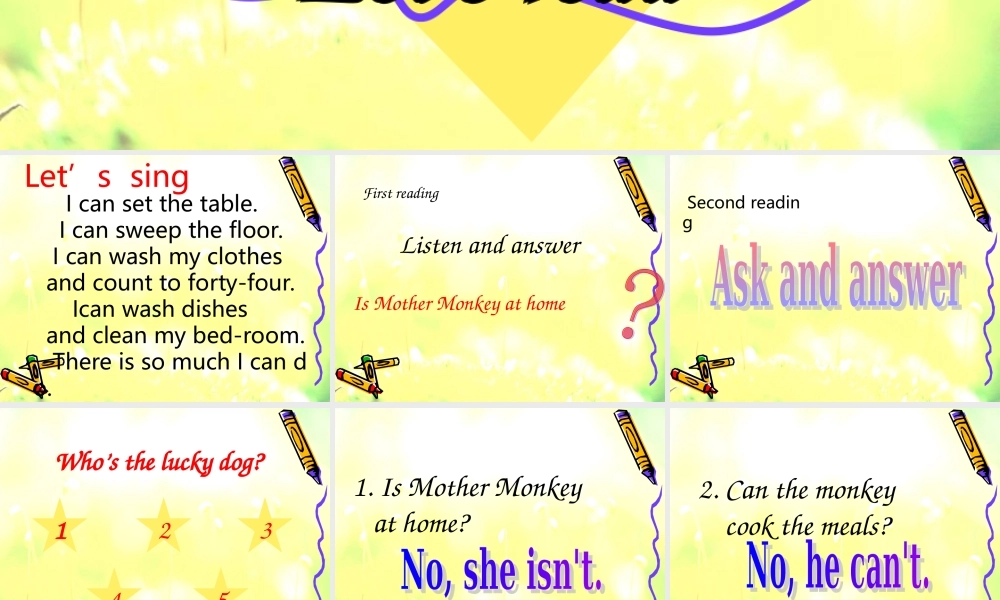 人教PEP版英语五上《Recycle 2》Let’s readPPT课件[www.edudown.net].ppt