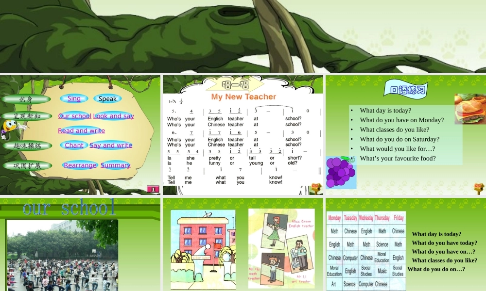 人教PEP版英语五上《 Recycle1》Lesson 1 PPT课件[www.edudown.net].ppt