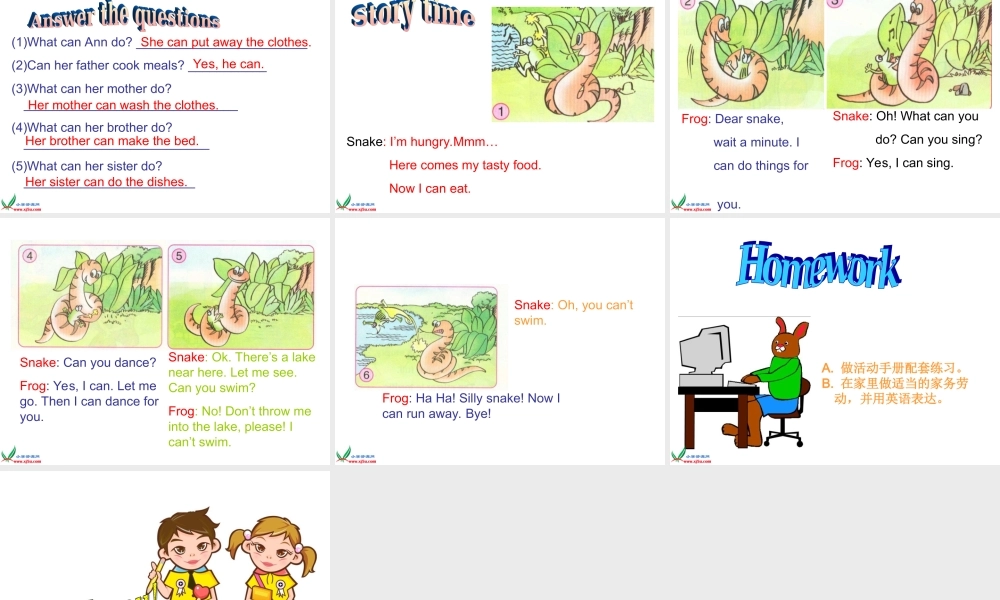 人教PEP版英语五上《unit 4 what can you do》 SectionB PPT课件[www.edudown.net].ppt