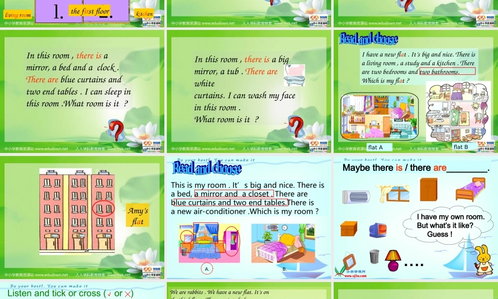 人教PEP版英语五上《unit 5 my new room》 PPT课件之七[www.edudown.net].ppt