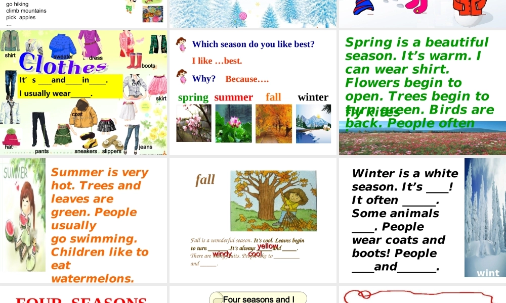 人教PEP版英语五下《Unit 2 My Favourite Season》 PPT课件之七[www.edudown.net].ppt