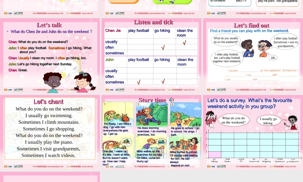 人教PEP版英语五下《Unit 1 This Is My Day》PPT课件之二[www.edudown.net].ppt